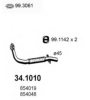 OPEL 854048 Exhaust Pipe